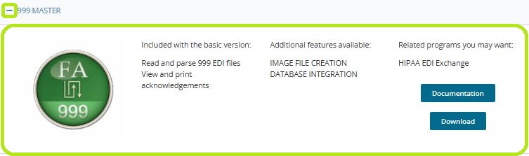 The "(+)" option displays the details of the application.