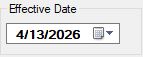The "Effective Date" box.