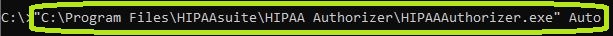 Sample of the "Auto" command in the Command Prompt window.