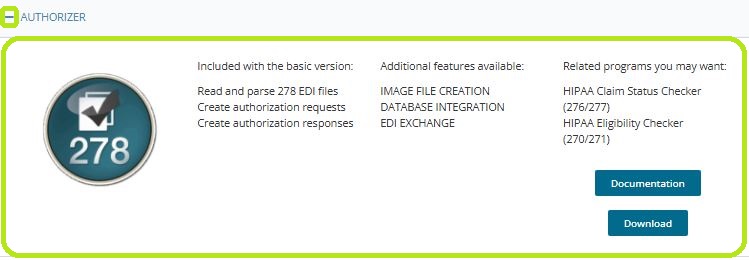 The "(+)" option displays the details of the application.