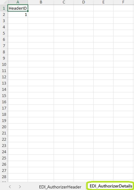 Sample of a multiple sheet Excel spreadsheet in the "Details" tab.