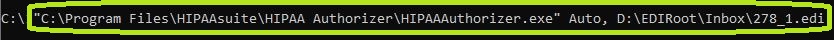 Command to auto-process a single file.