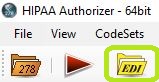 "EDI File" button.