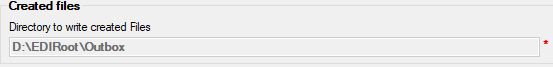 Determining the handling of created files.
