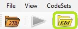The "EDI Editor" icon is also in the Taskbar.