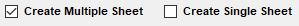 You may select single sheet or multiple sheets.