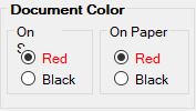 Set the color of document background and labels.