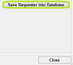 "Save Receiver into Database" option.