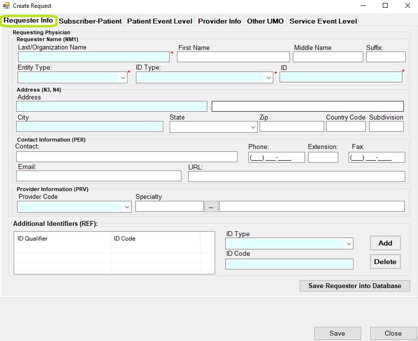 The "Authorization Requester" window.