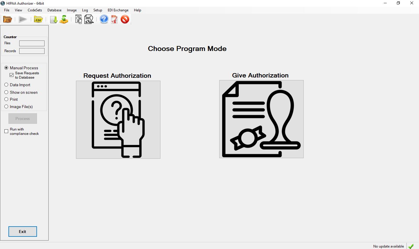 1.1 auth main screen