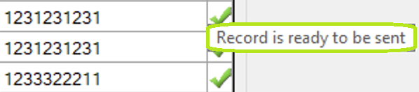 The request status tool-tip clarifies what each status icon means.