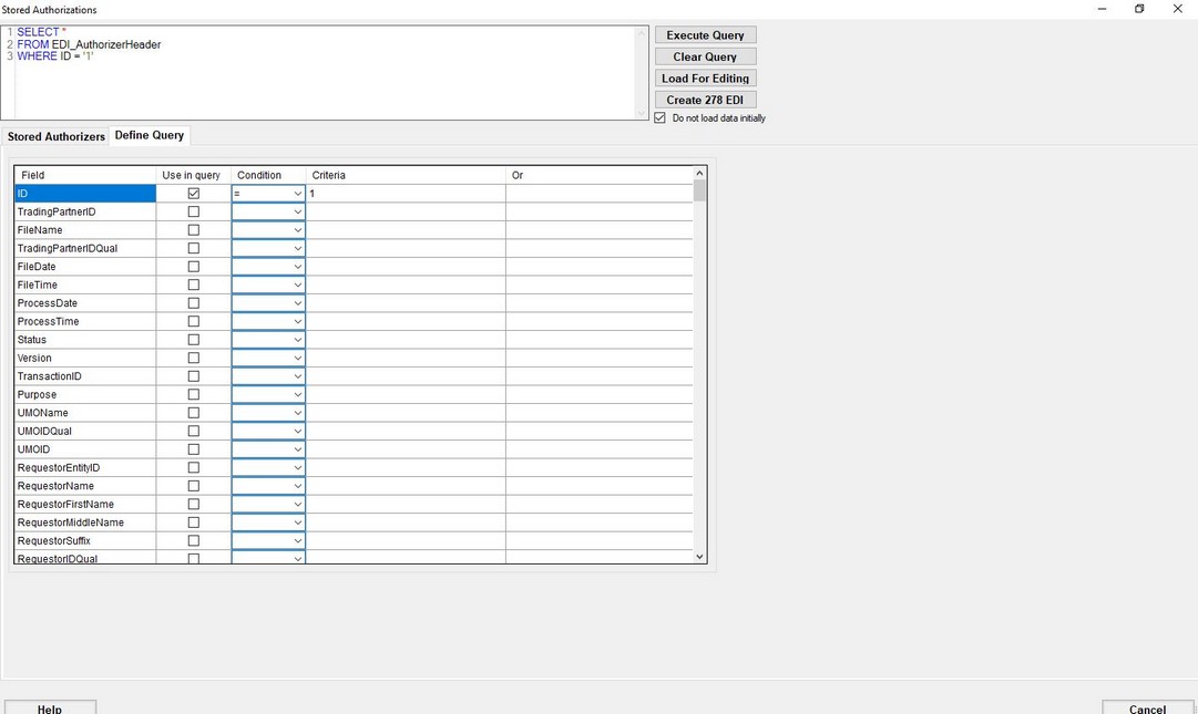 Build your query.
