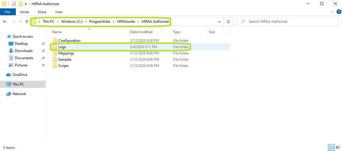 The directory pathway for the daily logs.