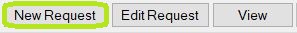 The "New Authorization Request" button in the workplace grid.