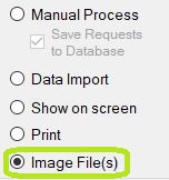 The "Image File(s)" mode.