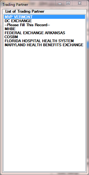 SelectTradingpartner