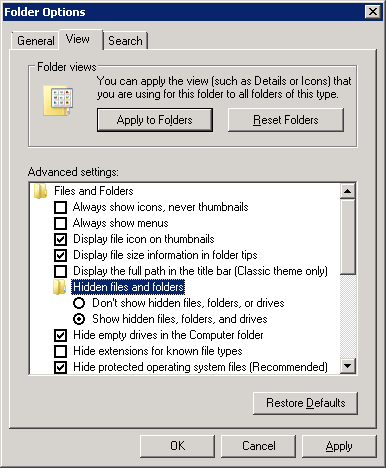WExploreFolderOptions