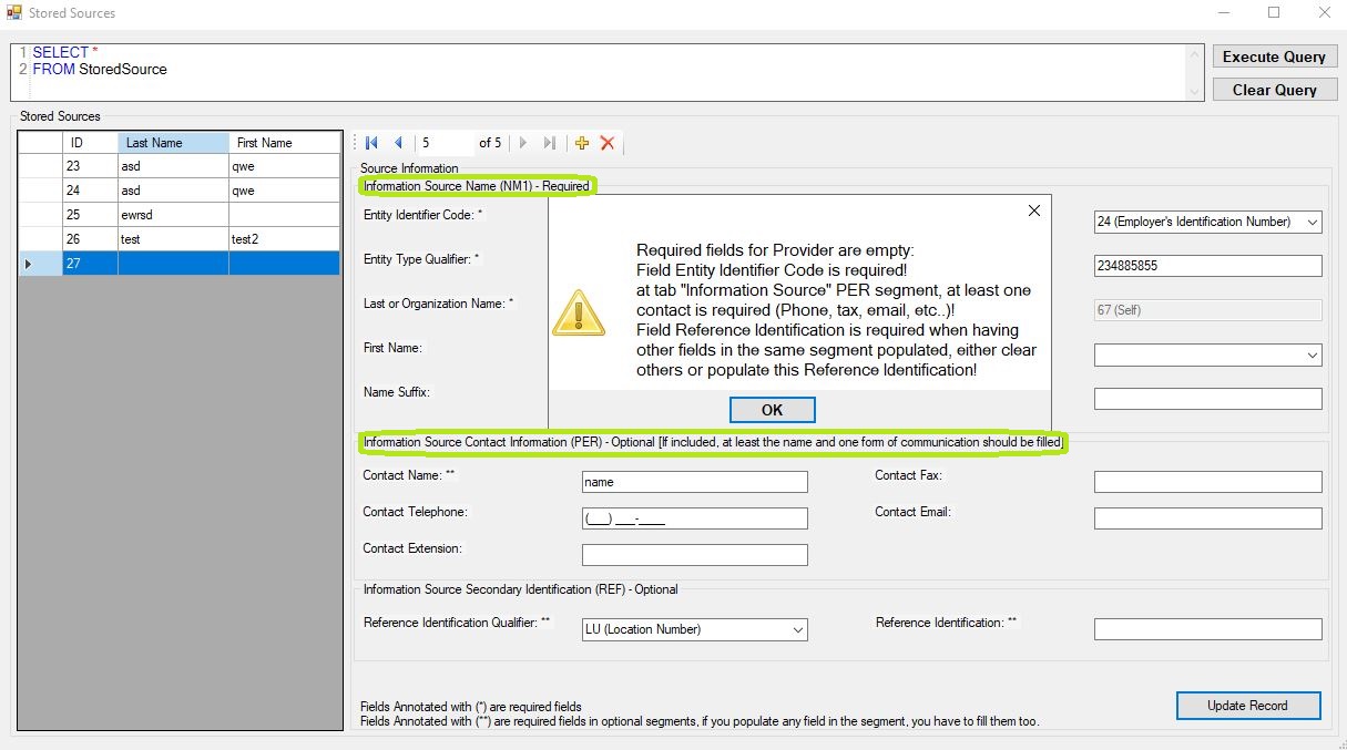 "Add New Provider - Segment validation" "Add New Provider - Segment validation"