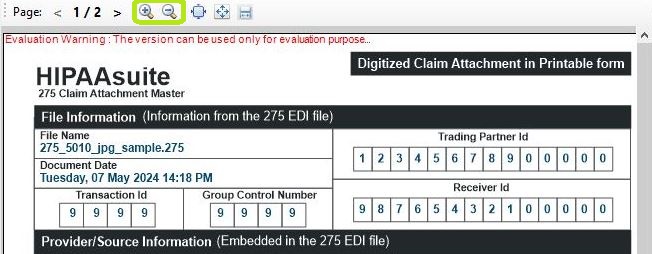 The "Zoom" tool. The "Zoom" tool.