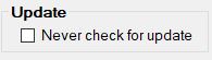 Set if you want to suppress update messages.
