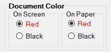 Set the color of document background and labels.