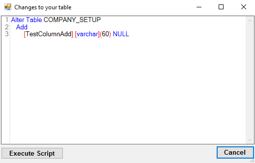 "Company Setup Screen- difference screen." "Company Setup Screen- difference screen."