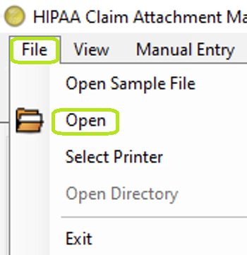 Open the EDI file you want to edit. Open the EDI file you want to edit.