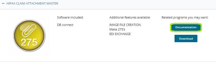 The "Documentation" button. The "Documentation" button.