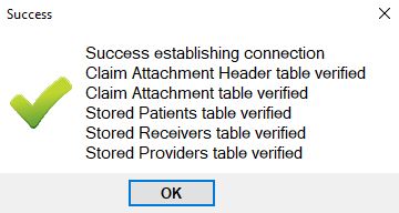 Message pop-up if the connection was established successfully. Message pop-up if the connection was established successfully.