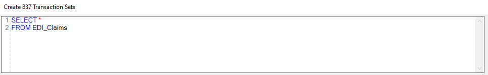 The "Query Field" box.