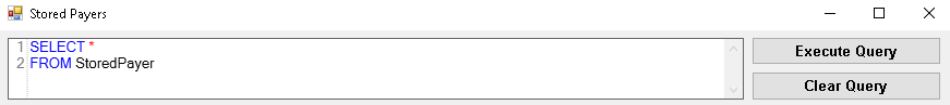The "Query Box" with the "Execute Query" and "Clear Query" buttons.