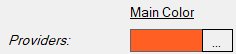 The "..." box to select colors.