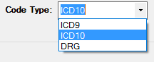 The "Code Type" drop-down menu.