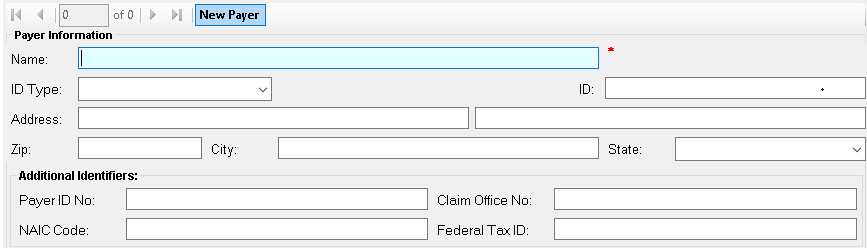 The "Payer Information" panel.