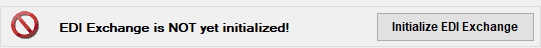 The "Initialize EDI Exchange" button.