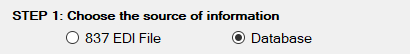 Choose the "Database" option.