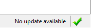 The bottom right corner of the main window indicates the update status.