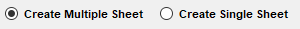 You may select single sheet or multiple sheets.
