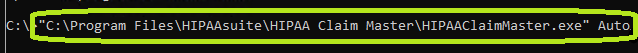 Sample of the "Auto" command in the Command Prompt window.