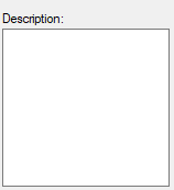 The "Description" field.