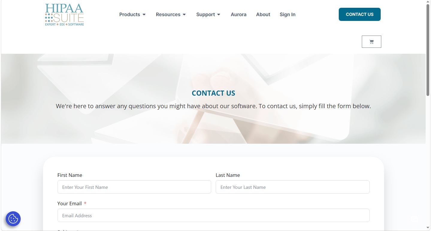 The "Contact Us" portal.