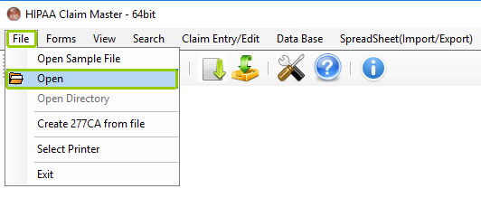Open the EDI file you want to edit.