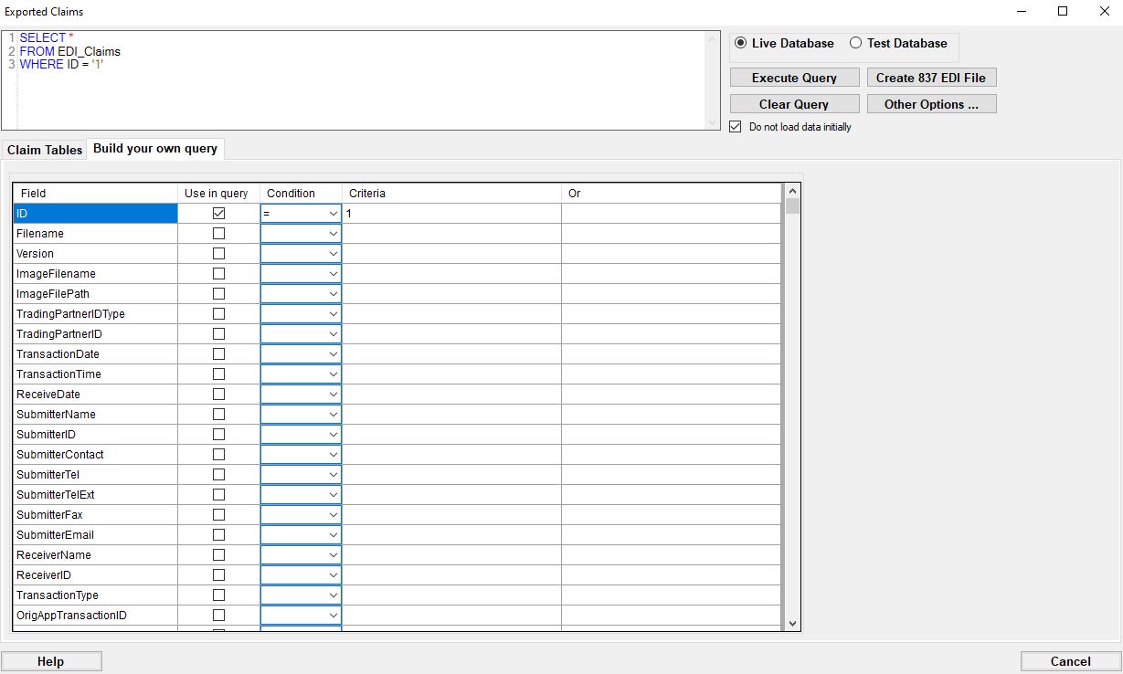Build your query.