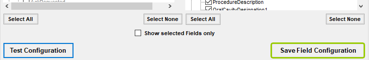 The "Save Field Configuration" button.