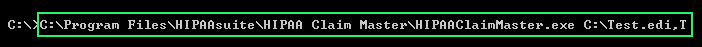 Using the "T" option as a command line argument.