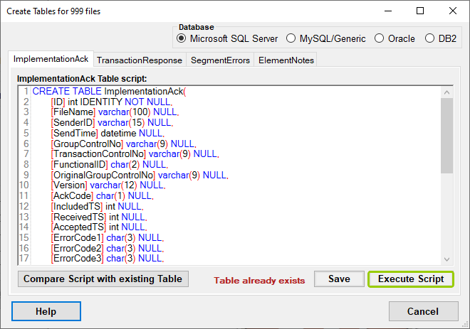 The "Execute Script" button.