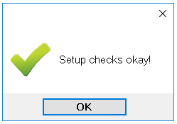 5.9 setup ok message