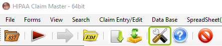 The "Setup" icon in the �Taskbar.�