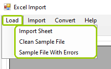 The �Load� tab options.