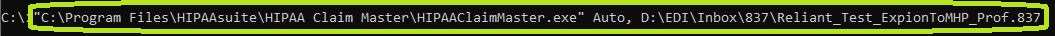 Command to auto-process a single file.